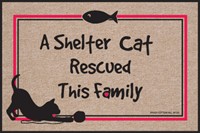 Humorous Cat Door Mats