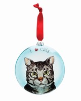 Cat Glass Ornaments