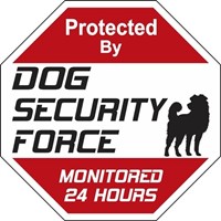 Dog Security Force Signs