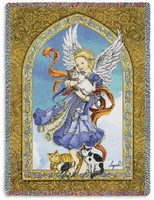 Dog and Cat Angel Throws