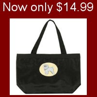 Dog Breed Noir Tote Bags