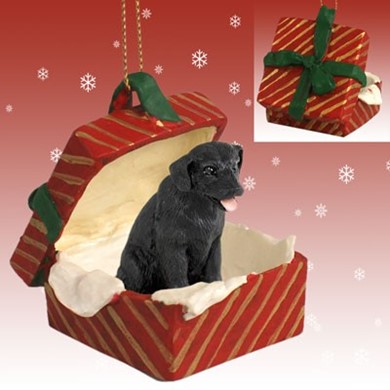 Raining Cats and Dogs | Labrador Retriever Gift Box Christmas Ornament