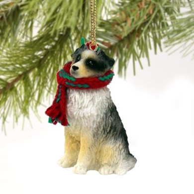 Raining Cats and Dogs | Australian Shepherd Dog Christmas Ornament