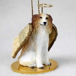 Raining Cats and Dogs | Borzoi Angel Ornament