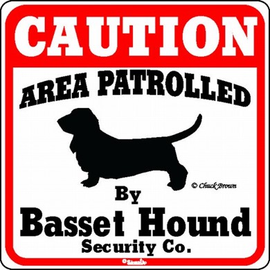 Raining Cats and Dogs | Basset Hound Caution Sign, the Perfect Dog Warning Sign