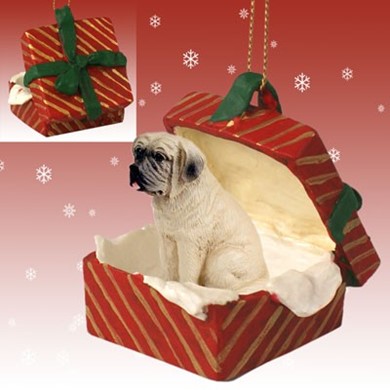 Raining Cats and Dogs | Mastiff Gift Box Christmas Ornament