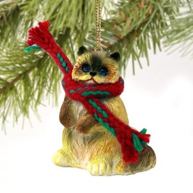 Raining Cats and Dogs | Ragdoll Cat Christmas Ornament