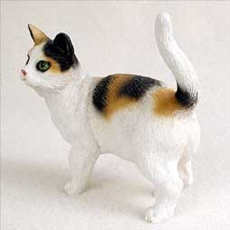 Calico Cat Standing Figurine