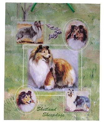 Raining Cats and Dogs | Shetland Sheepdog Gift Bag