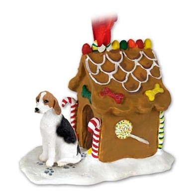 American Fox Hound Gingerbread Christmas Ornament