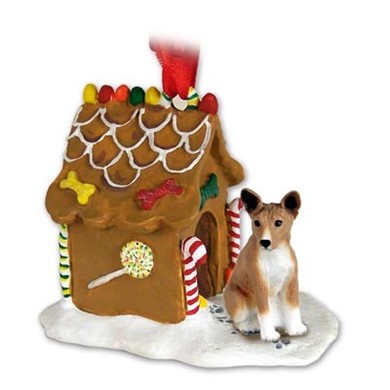 Basenji Gingerbread Christmas Ornament