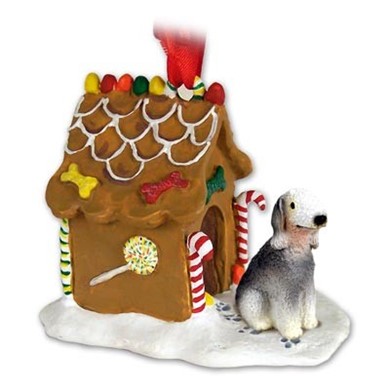 Bedlington Terrier Gingerbread Christmas Ornament
