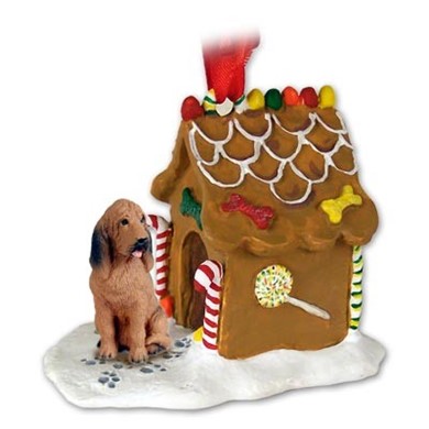 Bloodhound Gingerbread Christmas Ornament