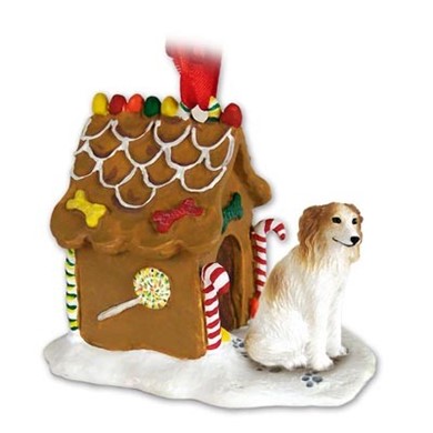 Borzoi Christmas Gingerbread Ornament