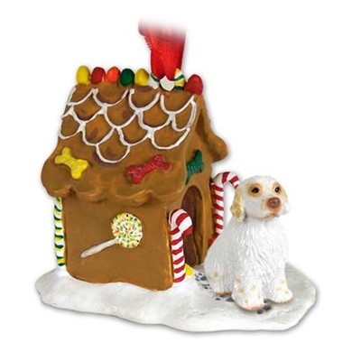 Clumber Spaniel Gingerbread Christmas Ornament