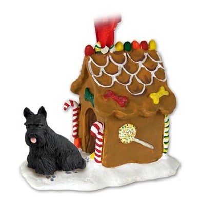 Raining Cats and Dogs | Scottish Terrier Gingerbread Christmas Ornament