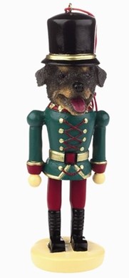 Raining Cats and Dogs | Rottweiler Nutcracker Dog Christmas Ornament