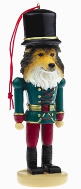 Raining Cats and Dogs | Shetland Sheepdog Nutcracker Dog Christmas Ornament