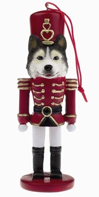 Raining Cats and Dogs | Siberian Husky Nutcracker Dog Christmas Ornament
