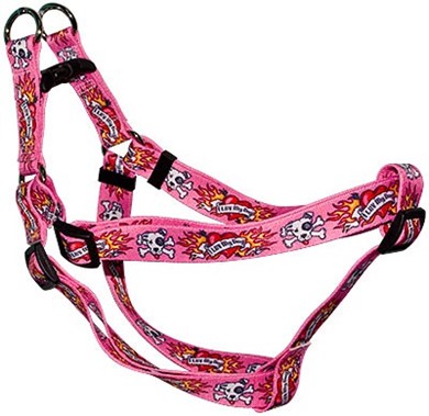 Raining Cats and Dogs | I Luv My Dog Pink Step-In Harness