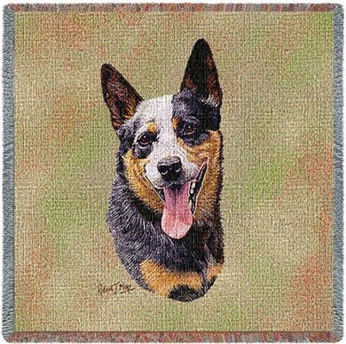 Raining Cats and Dogs |  Australian Cattle Dog Throw, Dog Breed Decor Made in the USA