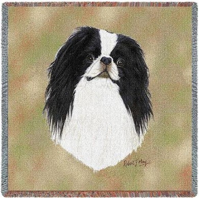 Raining Cats and Dogs | Japanese Chin Throw