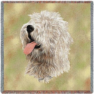 Raining Cats and Dogs | Old English Sheepdog Throw