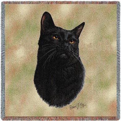 Raining Cats and Dogs | Black Cat Throw
