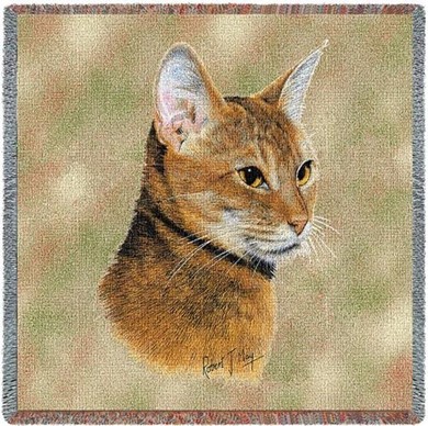 Raining Cats and Dogs |Abyssinian Cat Throw