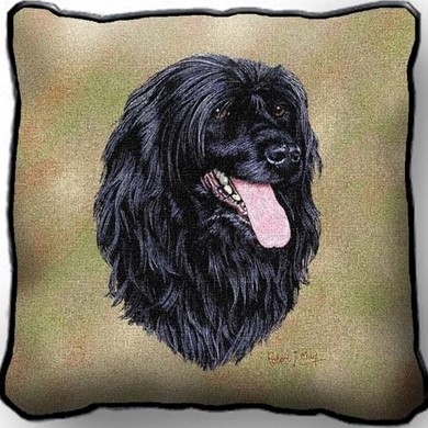 Raining Cats and Dogs | Portuguese Water Dog Tapestry Pillow, Made in the USA