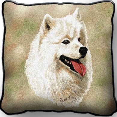 Raining Cats and Dogs | Samoyed Pillow, Made in the USA