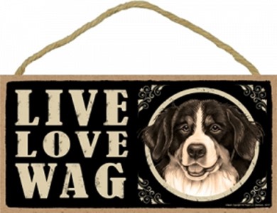 Raining Cats and Dogs | Spoiled Rotten Bernese Mountain Dog Sign, a Unique Dog Gift