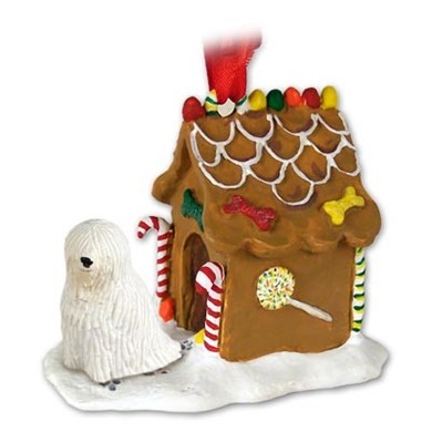 Raining Cats and Dogs | Komondor Gingerbread Christmas Ornament