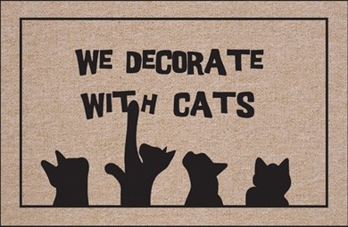 Raining Cats and Dogs | Decorate with Cats Mat