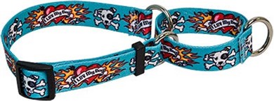 Raining Cats and Dogs | Luv My Dog Blue Martingale Collar