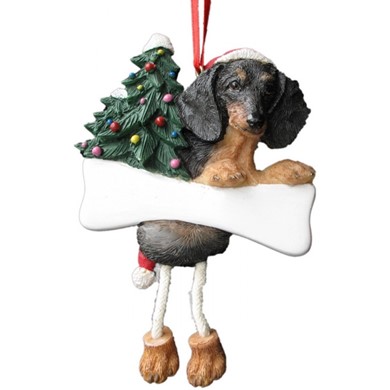 Raining Cats and Dogs | Dachshund Dangling Legs Dog Christmas Ornament