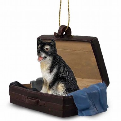 Raining Cats and Dogs | Alaskan Malamute Traveling Companion Ornament