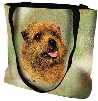 Raining Cats and Dogs | Norfolk Terrier Tapestry Tote Bag