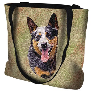 Raining Cats and Dogs | Australian Cattle Dog Tapestry Tote Bag