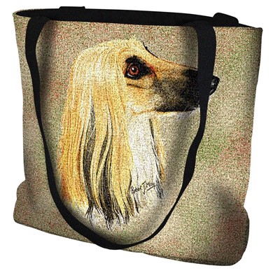 Raining Cats and Dogs | Afghan Hound Tapestry Tote Bag