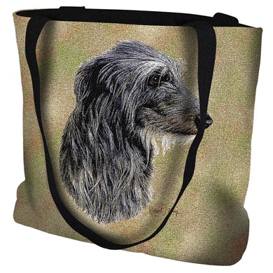 Raining Cats and Dogs | Scottish Deerhound Tapestry Tote Bag