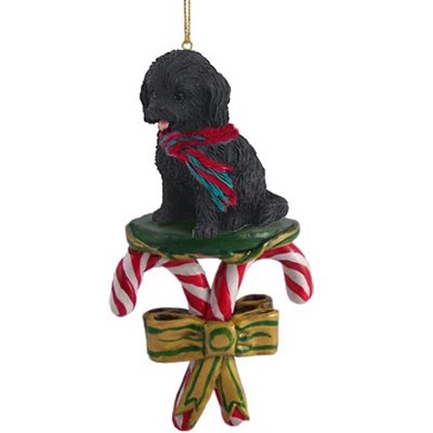 Raining Cats and Dogs |Cockapoo Dog Candy Cane Christmas Ornament