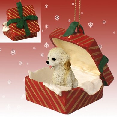 Raining Cats and Dogs | Cockapoo Gift Box Christmas Ornament