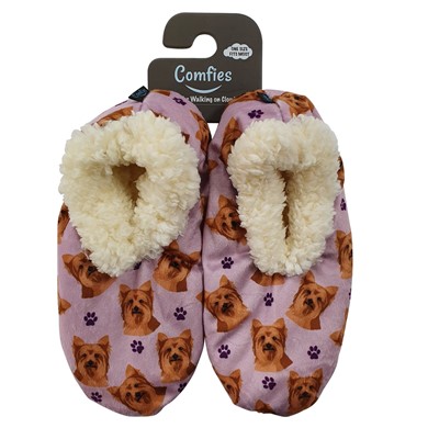 Raining Cats and Dogs | Yorkshire Terrier Comfies Dog Print Slippers