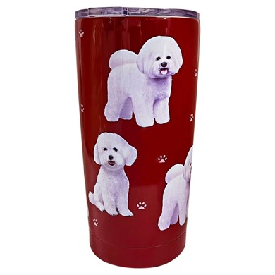 Raining Cats and Dogs | Bichon Frise Dog Insulated Tumbler By Serengeti