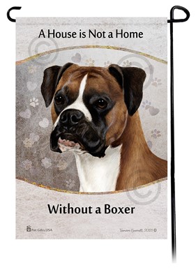 Raining Cats and Dogs | Boxer House is Not a Home Garden Flag