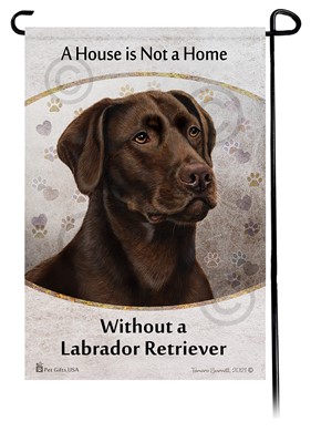 Raining Cats and Dogs | Labrador American House is Not a Home Garden Flag