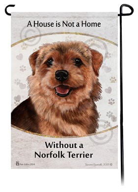 Raining Cats and Dogs | Norfolk Terrier House is Not a Home Garden Flag