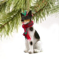 Rat Terrier Christmas Ornament