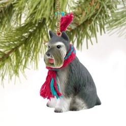 Schnauzer Christmas Ornament- click for more breed colors